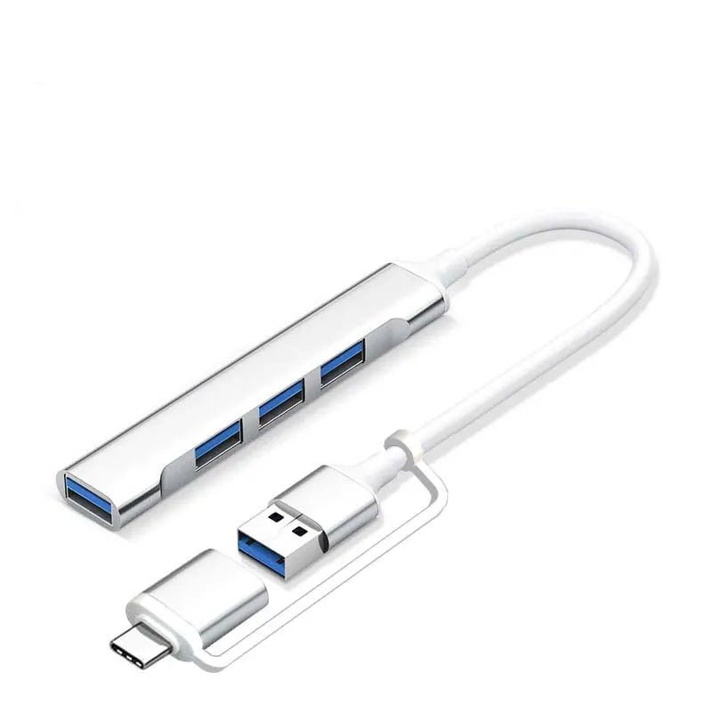 Adaptador hub USB - C de 4 puertos con función USB 2.0 y 3.0 - Tripluto