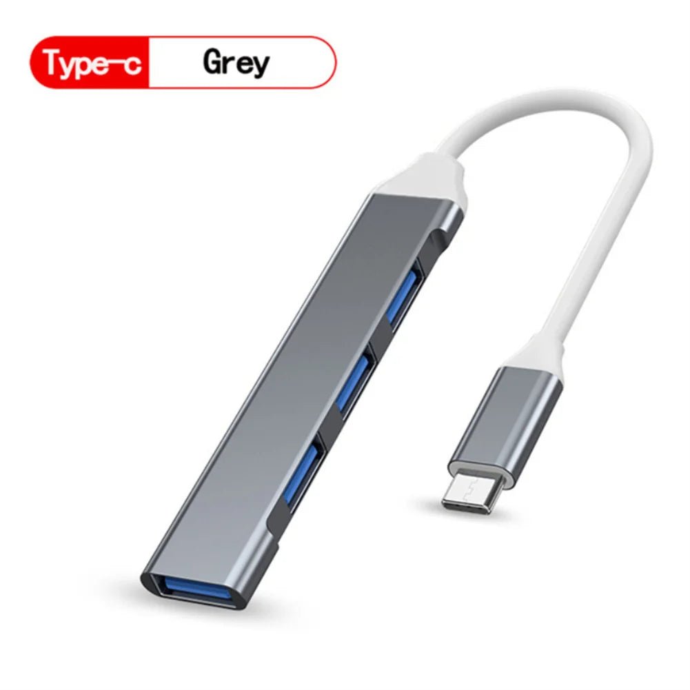 Adaptador hub USB - C de 4 puertos con función USB 2.0 y 3.0 - Tripluto