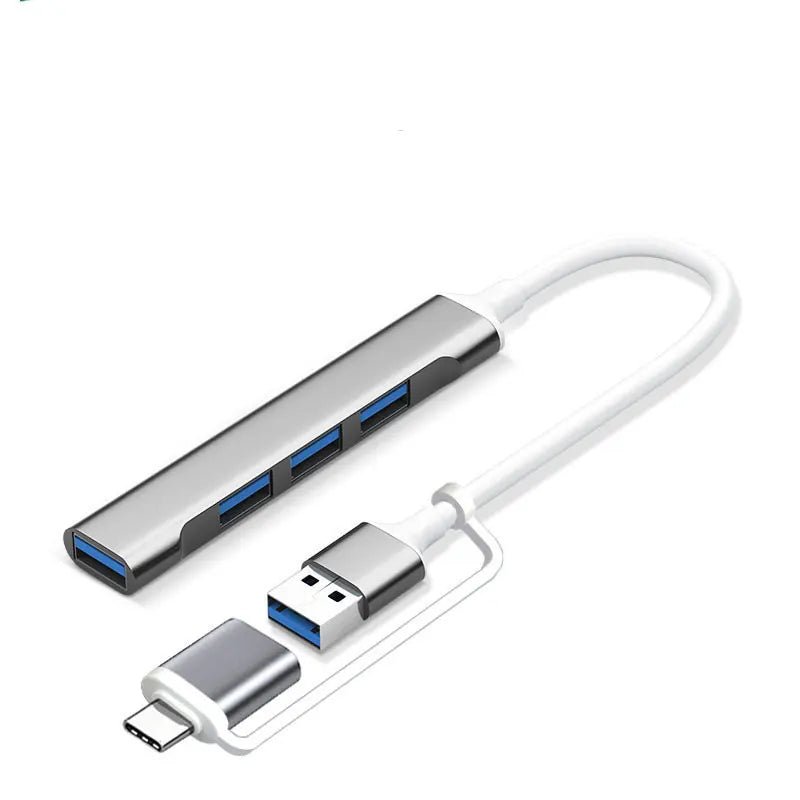 Adaptador hub USB - C de 4 puertos con función USB 2.0 y 3.0 - Tripluto