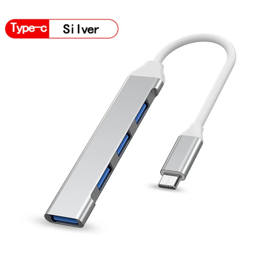 Adaptador hub USB - C de 4 puertos con función USB 2.0 y 3.0 - Tripluto