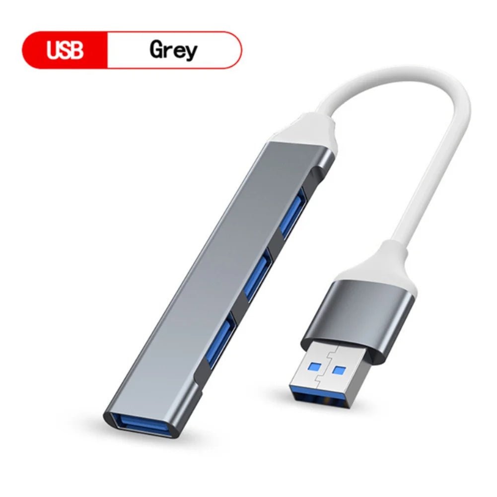 Adaptador hub USB - C de 4 puertos con función USB 2.0 y 3.0 - Tripluto
