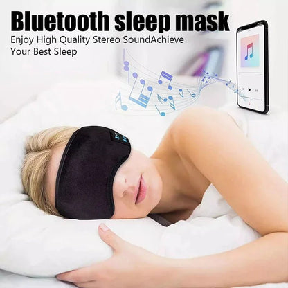 Auriculares Bluetooth de Sueño de Lujo y Máscara para los Ojos, 2en1 - Experiencia Musical Suave, Cómoda y Inalámbrica para una Relajación Máxima - Tripluto