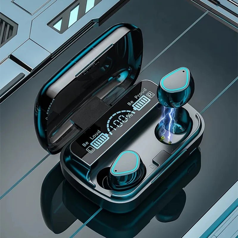 Auriculares inalámbricos avanzados Bluetooth 5.2 2024 con control táctil inteligente, diseño resistente al agua y cancelación de ruido – Auriculares perfectos para todos los smartphones - Tripluto