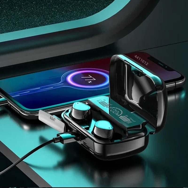 Auriculares inalámbricos avanzados Bluetooth 5.2 2024 con control táctil inteligente, diseño resistente al agua y cancelación de ruido – Auriculares perfectos para todos los smartphones - Tripluto