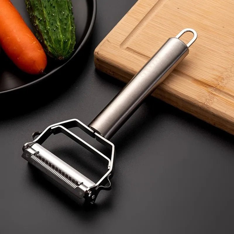Multifunctional Kitchen Peeler Vegetable Fruit Peeler Stainless Steel Durable Potato Slicer Household Shredder Carrot Peeler - Tripluto