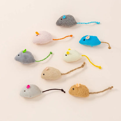 Ratones de Felpa Coloridos con Hierba Gatera - Tripluto