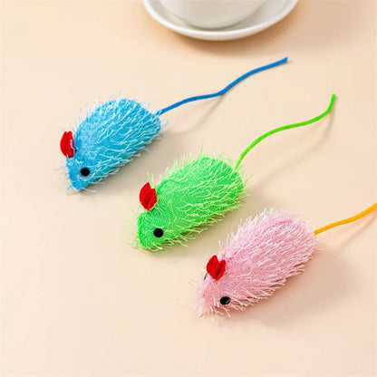 Ratones de Felpa Coloridos con Hierba Gatera - Tripluto