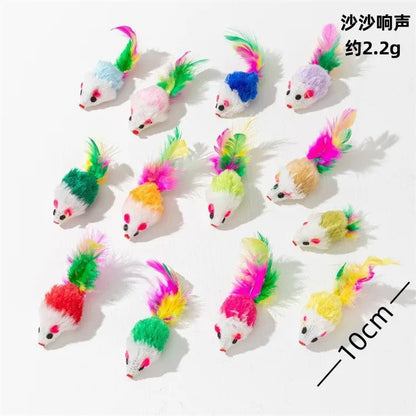 Ratones de Felpa Coloridos con Hierba Gatera - Tripluto